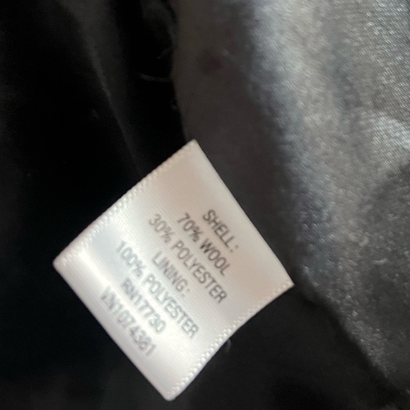 Merona Women’s Winter Pea Coat Double Breasted Wool Blend Gray - Picture 8 of 11